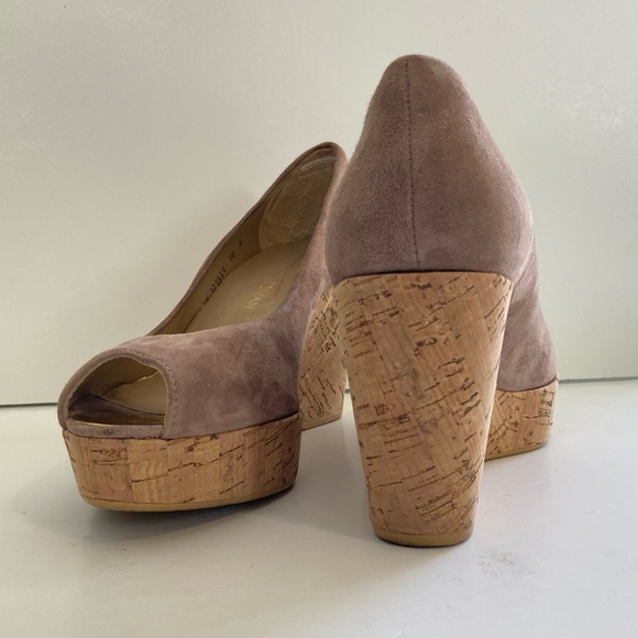 Stuart Weitzman ‘Anna’ Peep Toe Wedge - Picture 9 of 13